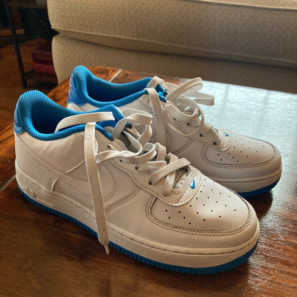 Nike Air Force 1 White and Blue